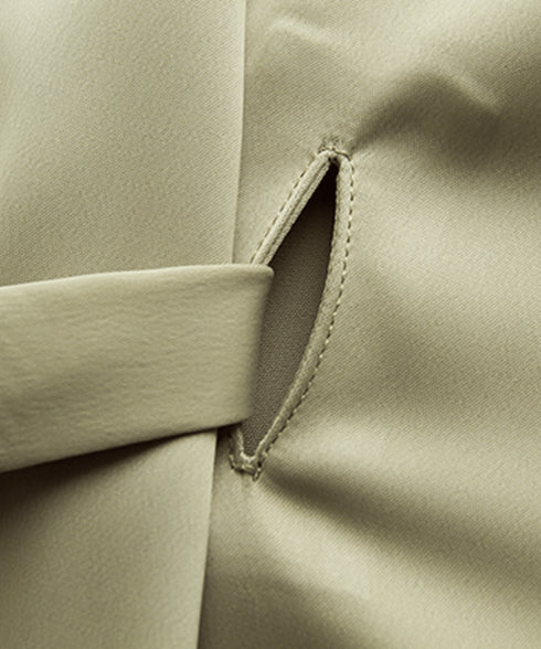 Drape Belted Deep V Cardigan
